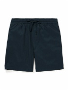 FRAME - Traveler Wide-Leg TENCEL™ Lyocell-Blend Twill Drawstring Shorts - Blue