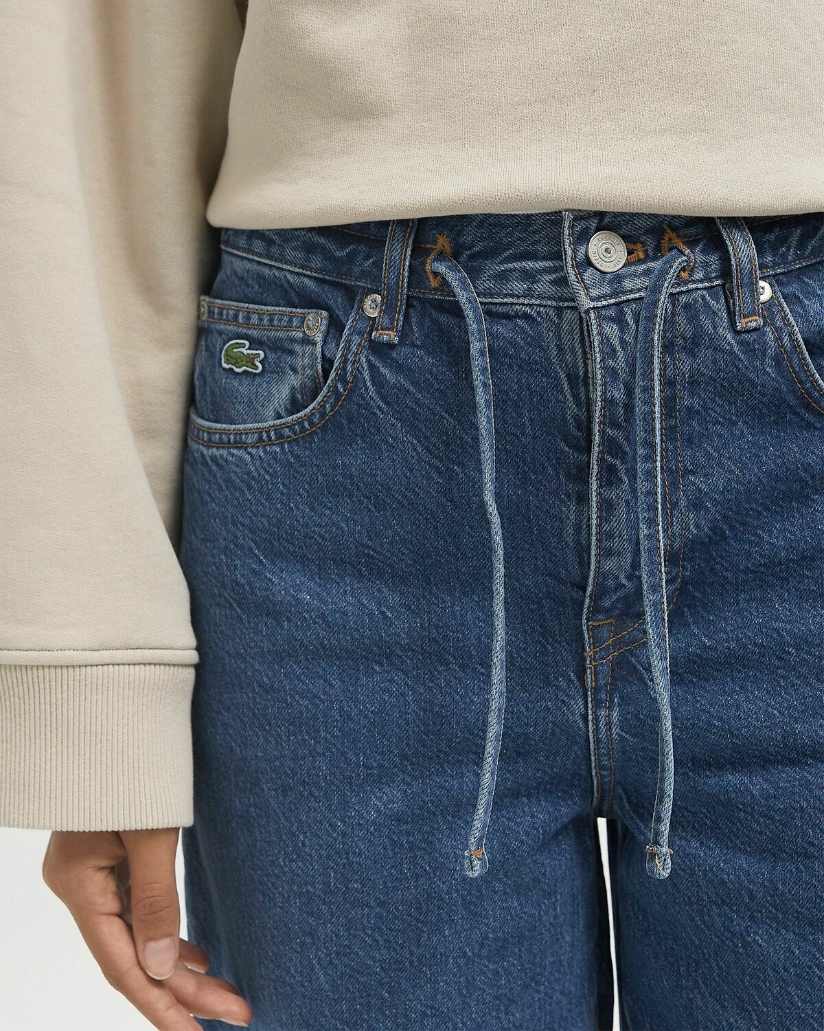 Lacoste TROUSERS Blue Womens Jeans
