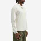 Polo Ralph Lauren Men's Long Sleeve Custom Fit Polo Shirt in Chalk Heather
