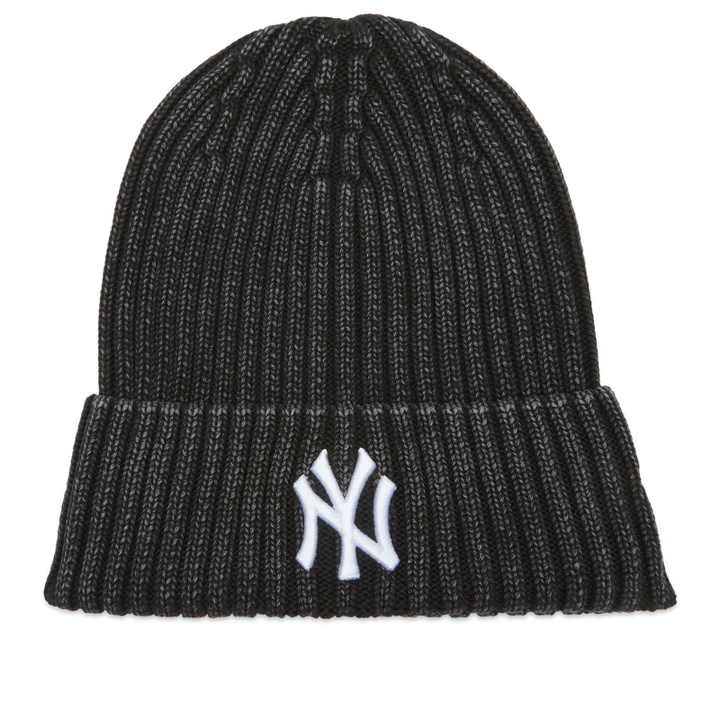 Photo: New Era New York Yankees Washed Beanie in Black 
