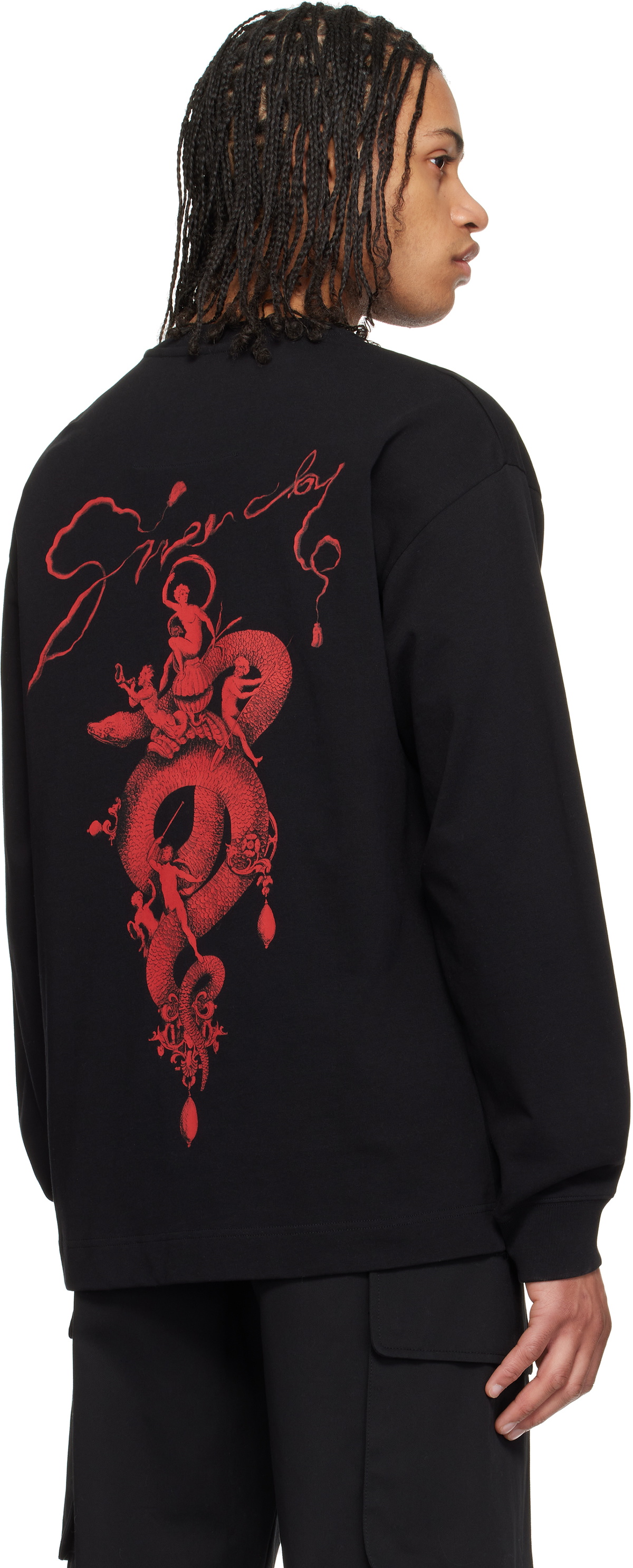 Givenchy Black Regular Long Sleeve T-shirt