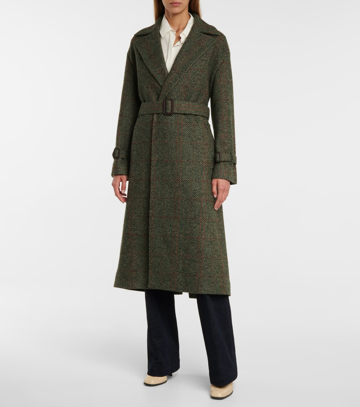 Loro Piana - Anton belted herringbone coat Loro Piana