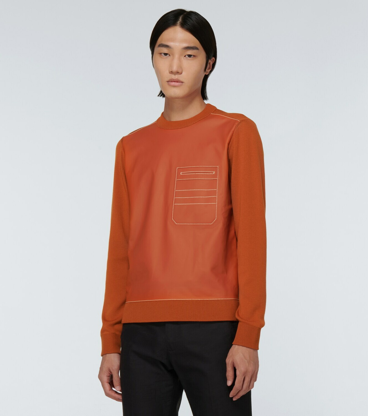 Berluti Wool and leather sweater