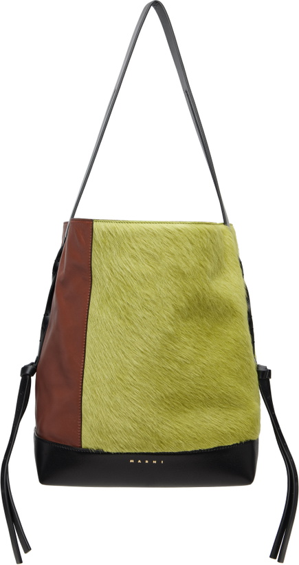 Photo: Marni Brown & Green Leather Pod 2.0 Small Bag