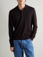 Mr P. - Cliff Cashmere Polo Shirt - Brown