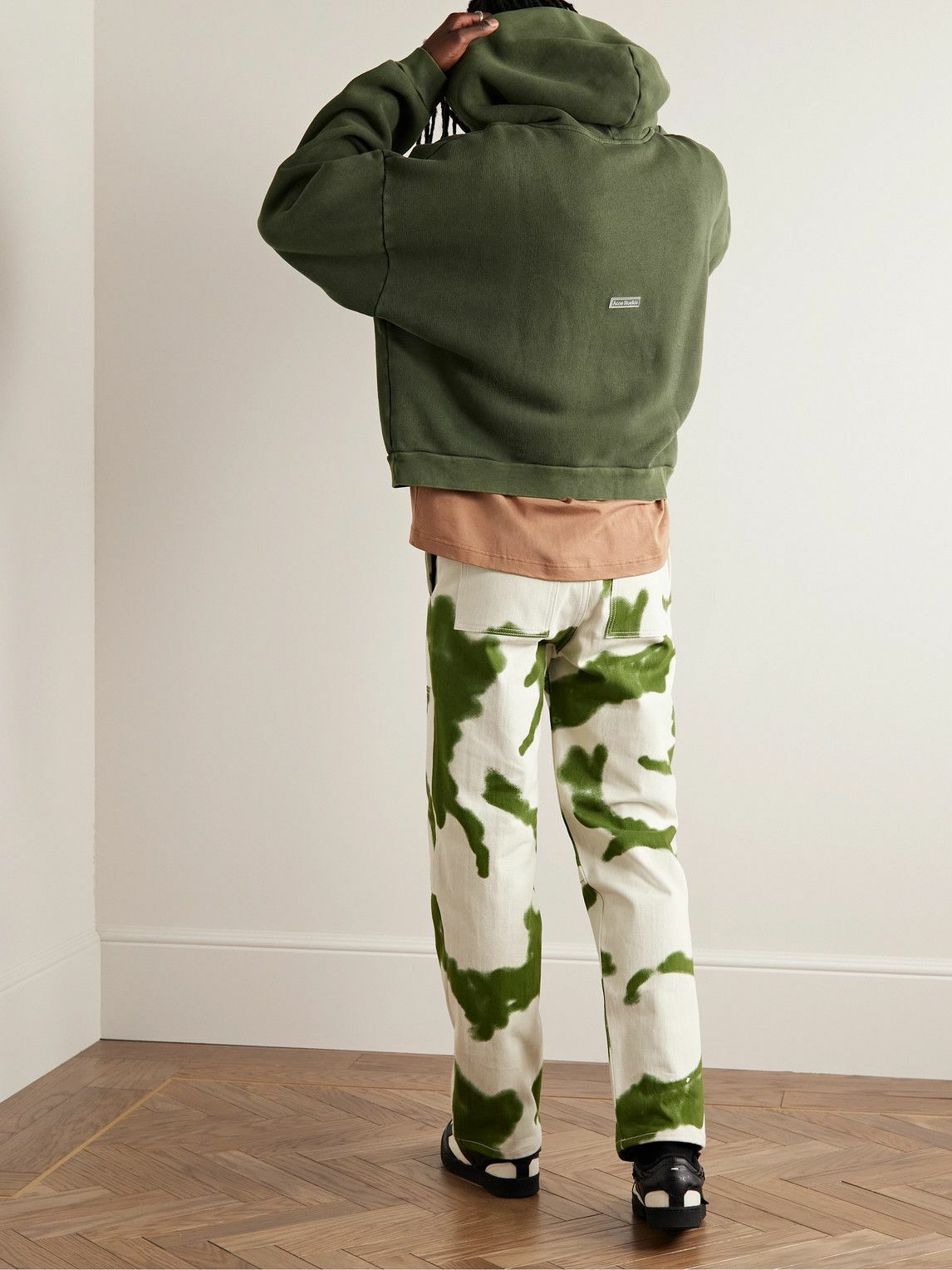 国内発送☆ACNE STUDIOS☆HOODIE/GREEN Acne Studios - Logo Hoodie | HBX - Globally Curated Fashion