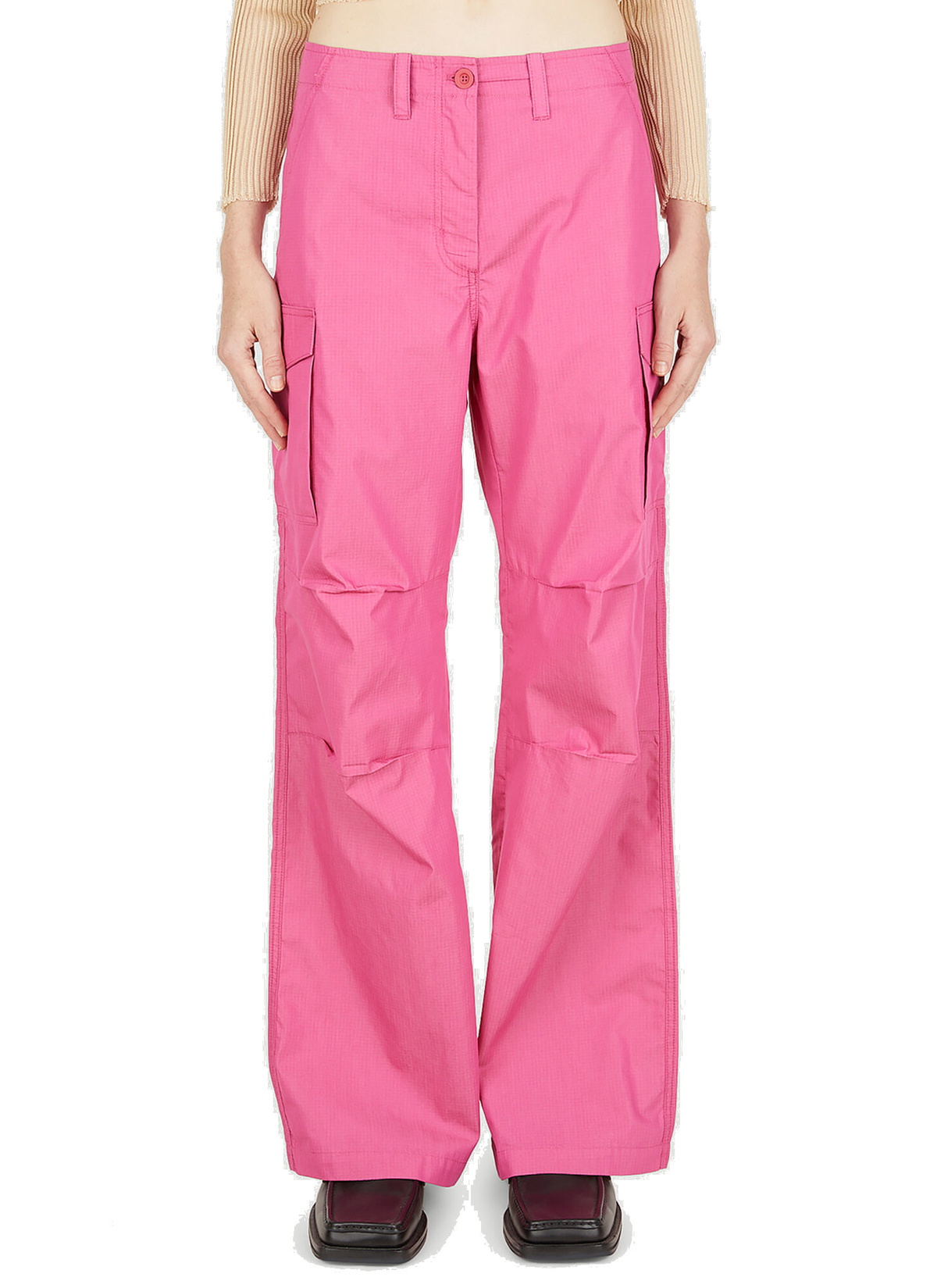 Women's Pink Cargo Pants