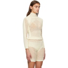 ISA BOULDER SSENSE Exclusive Off-White Biscuit Turtleneck