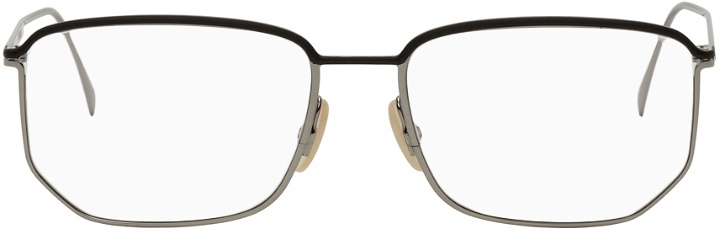 Photo: Fendi Silver Rectangular Trim Glasses