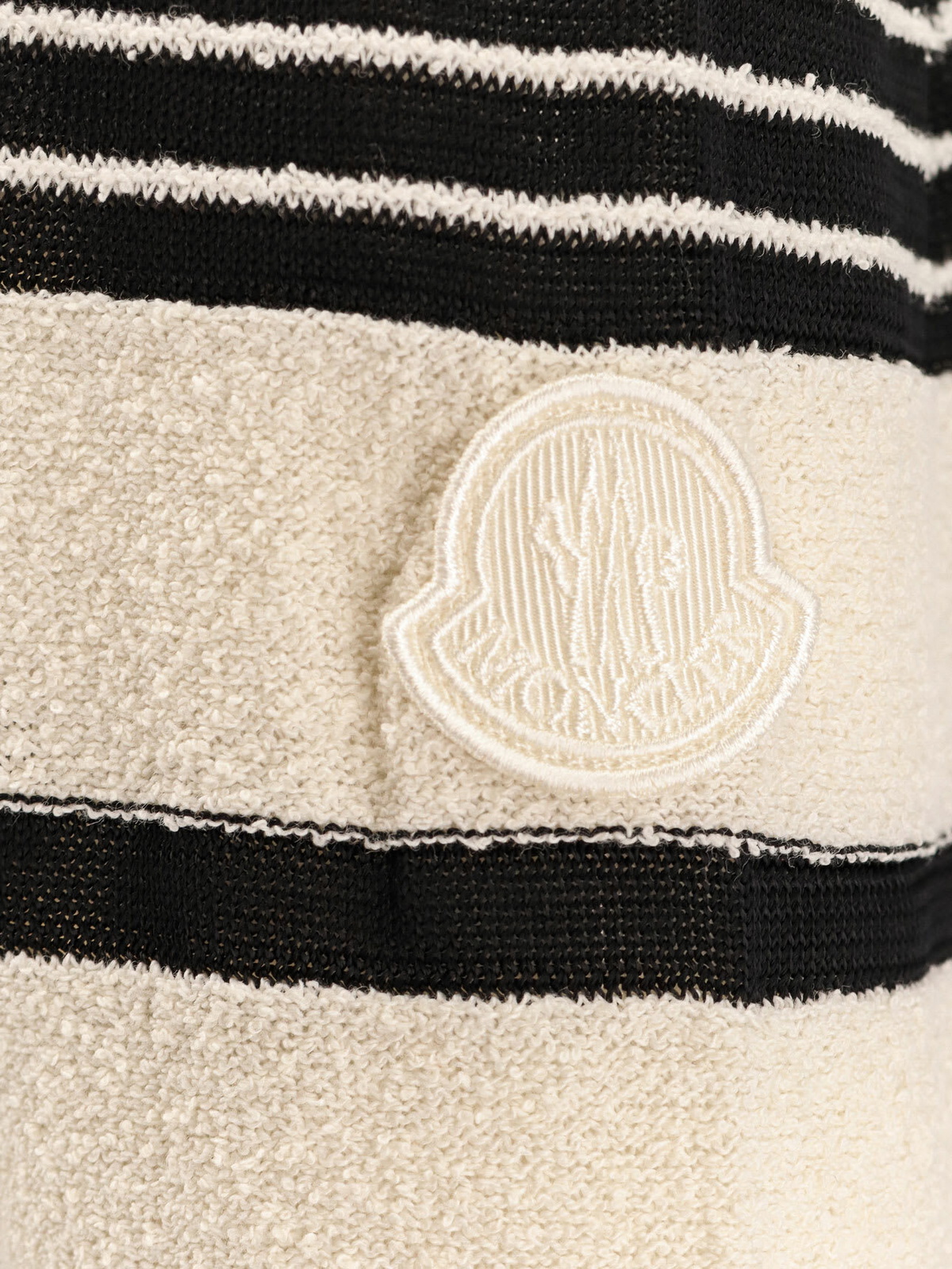 MONCLER Striped cotton blend dress モンクレール レディース Moncler Striped Cotton Blend Dress Moncler