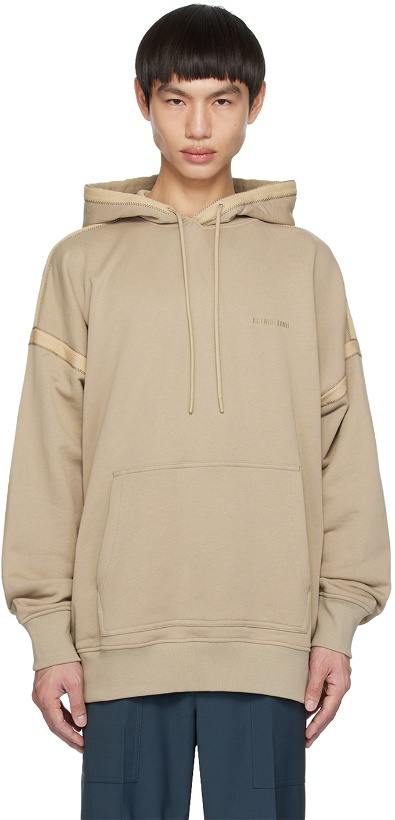 Photo: Helmut Lang Taupe Tape Hoodie
