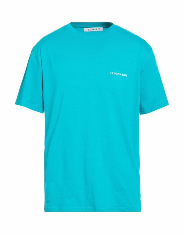 Photo: Trussardi Mens T-shirt in Turquoise