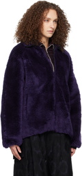 NEEDLES Purple Fleece Jacket