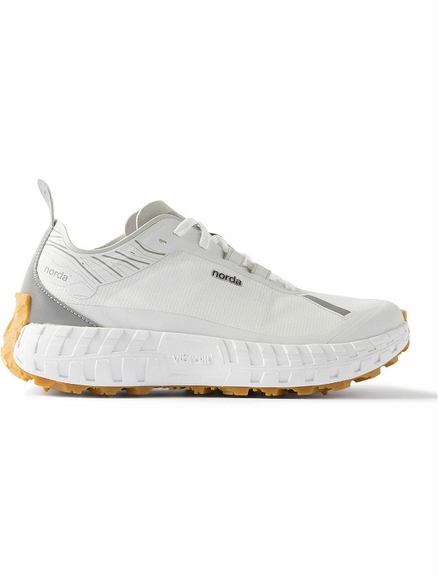 Photo: norda - 001 Rubber-Trimmed Bio-Dyneema® Trail Running Sneakers - White