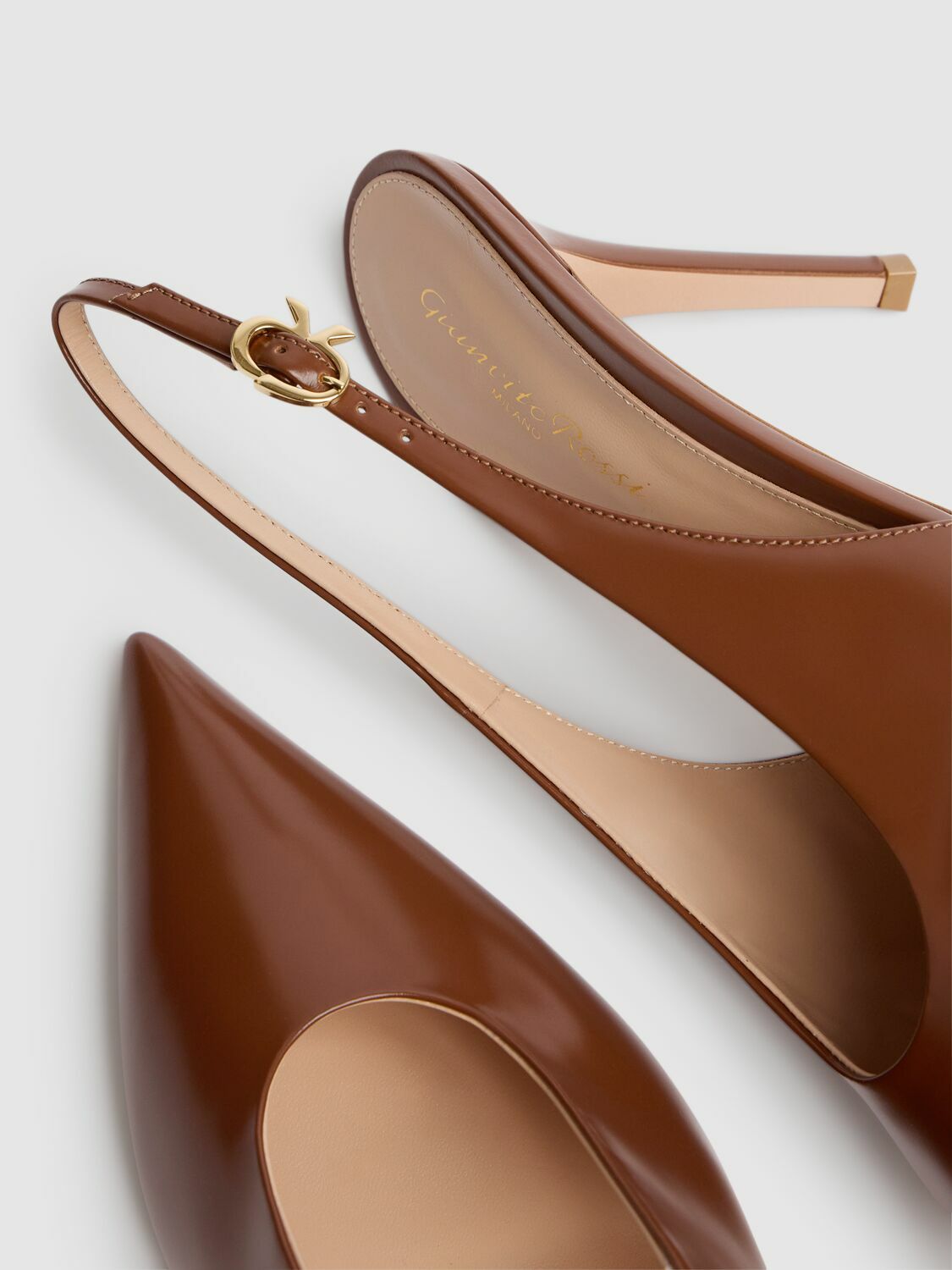 GIANVITO ROSSI 85mm Tokio Leather Slingback Pumps Gianvito Rossi