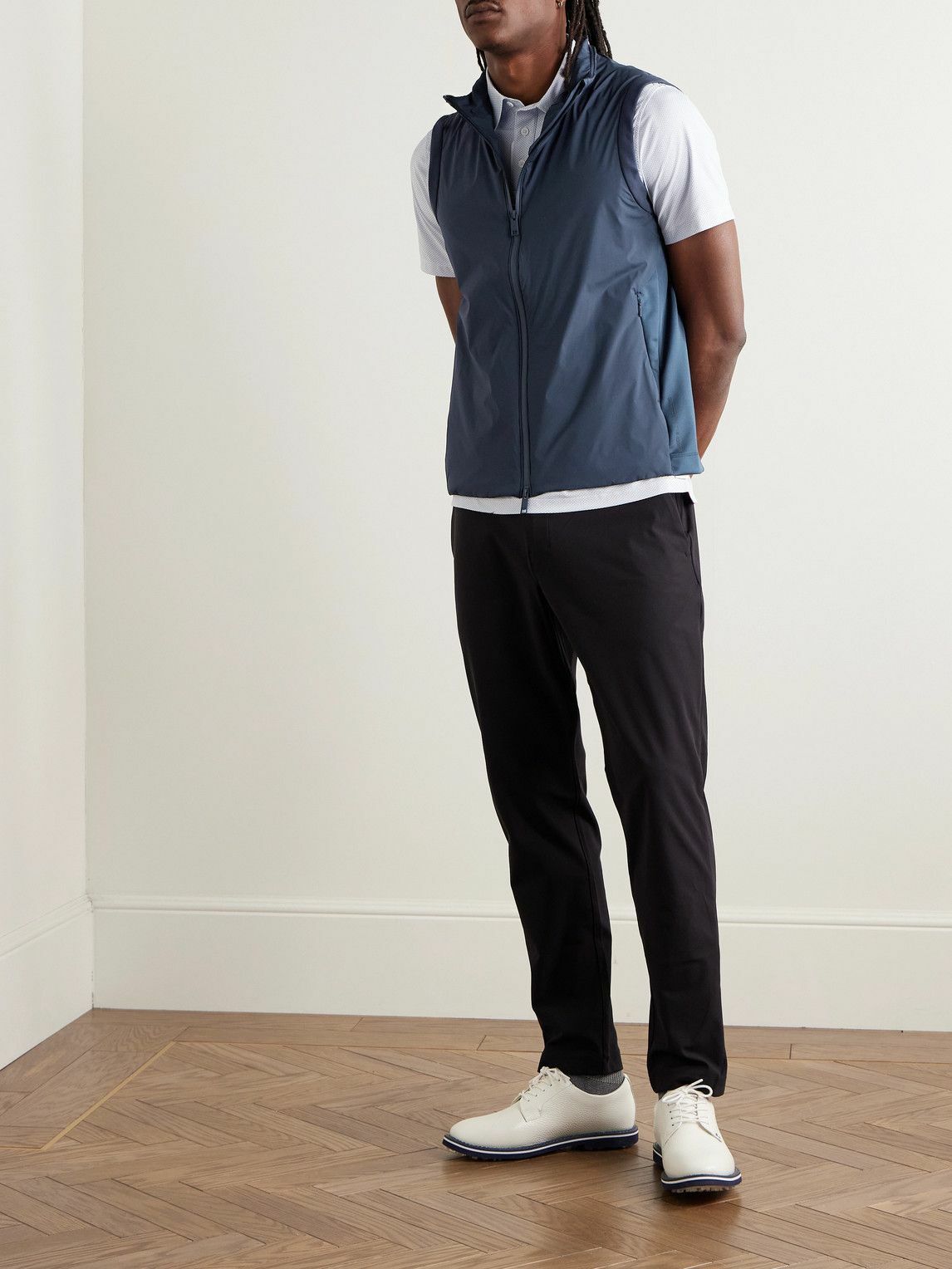 G/FORE - The Maverick Hybrid Stretch Recycled-Nylon and Jersey Gilet - Blue