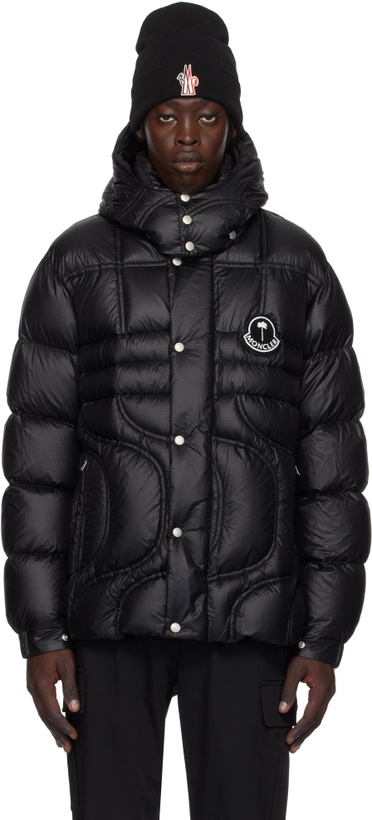 Photo: Moncler Genius Moncler x Palm Angels Black Cherit Down Jacket