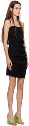 DRAE Black Criss-Crossing Minidress