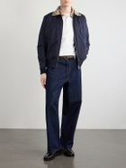 Burberry - Checked Cotton-Piqué Polo Shirt - White