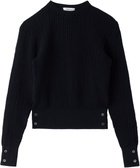 Thom Browne Baby Navy Cable-Knit Sweater