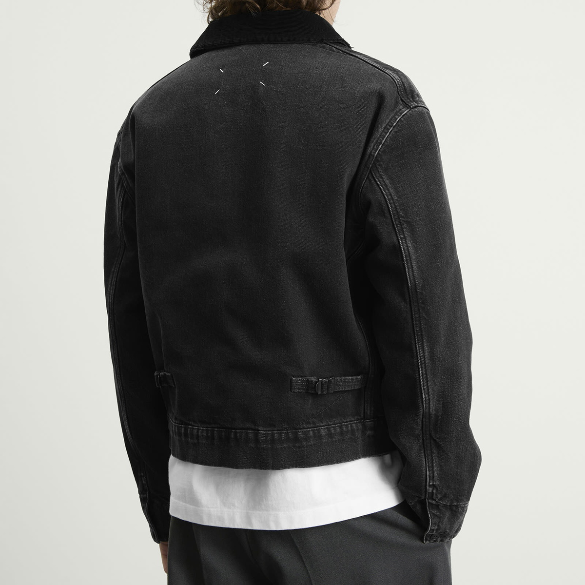 Maison Margiela Men's Washed Denim Jacket in Washed Black