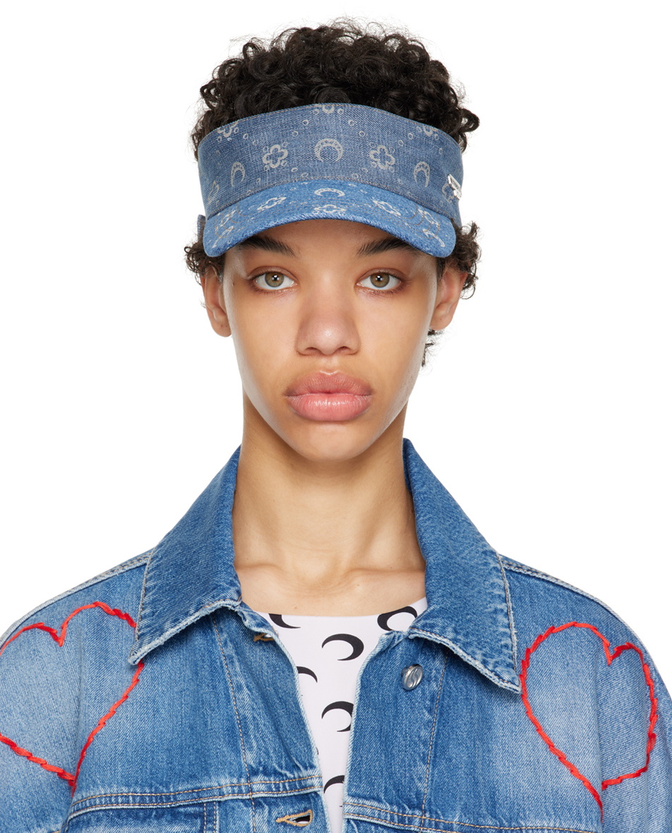 Moonogram Patchwork Denim Jacket in Blue - Marine Serre