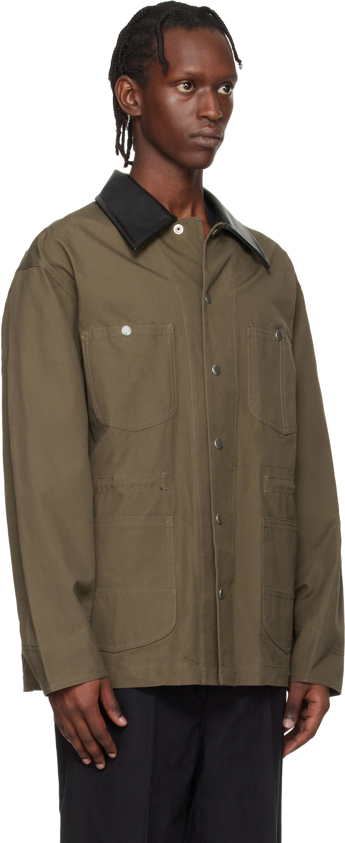 Toga Virilis Khaki Canvas Jacket
