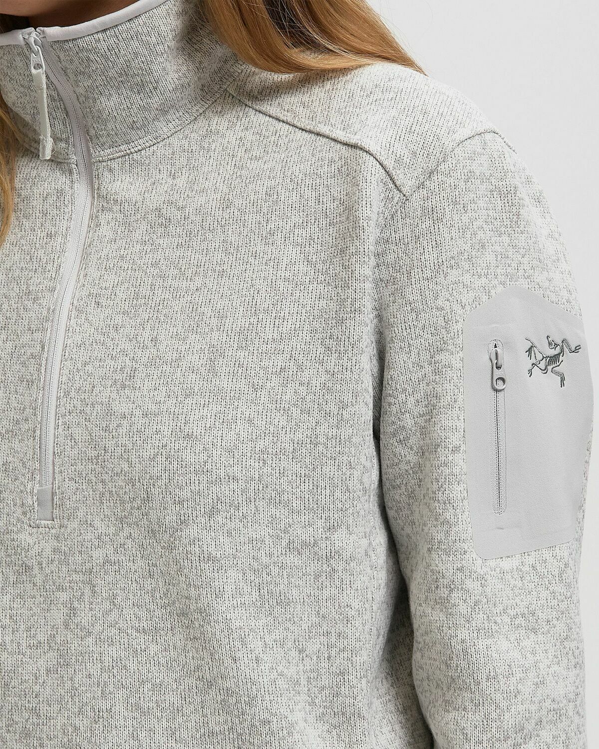 Arc´teryx COVERT ZIP NECK Grey Womens Half-Zip
