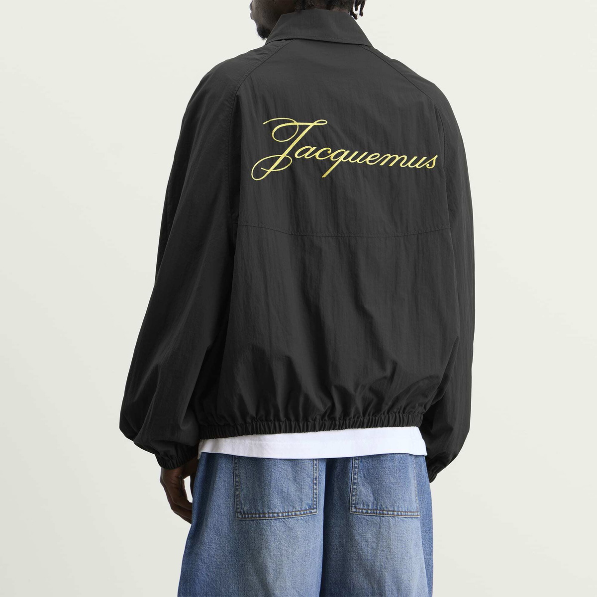 Jacquemus Men's Techical Windbreaker in Dark Grey