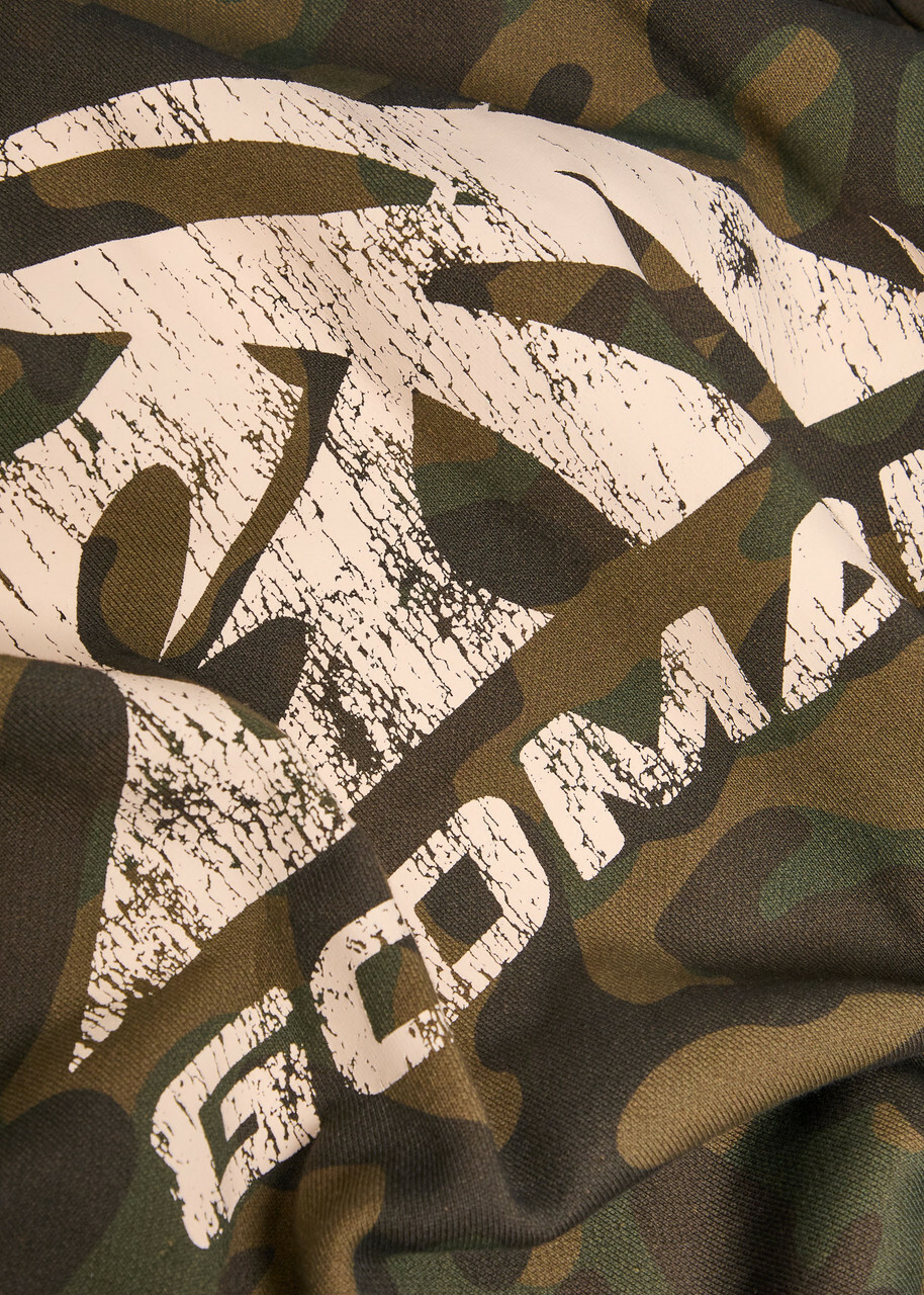 God Made Military Camouflage Hooded Cotton Sweatshirt Multicoloured 1