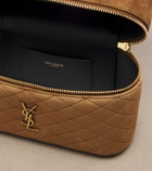 Saint Laurent Gaby Large suede vanity bag