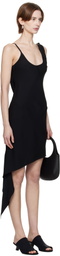 Courrèges Black Scarf Midi Dress