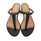 Givenchy Black Elba Thong Sandals