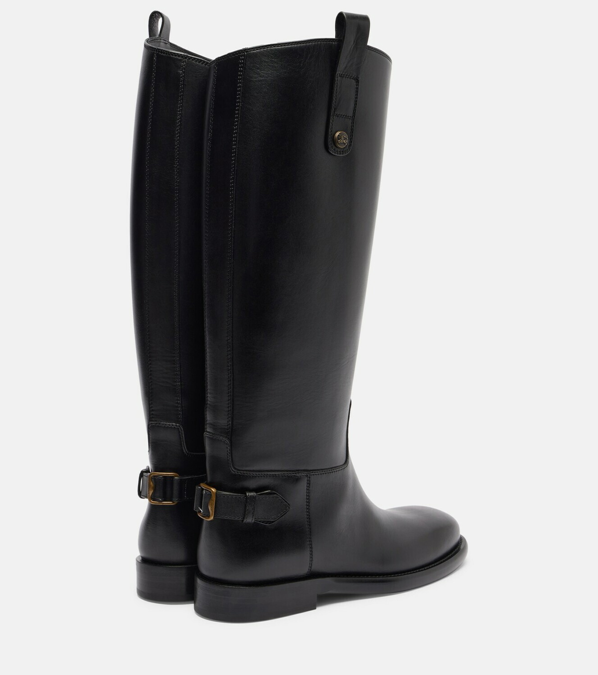Burberry Cavalier leather knee-high boots