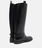 Burberry Cavalier leather knee-high boots