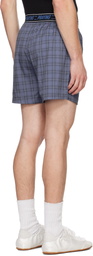 Praying Blue Boxer Swim Shorts