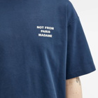 Drole de Monsieur Men's Drôle de Monsieur Sport Slogan T-Shirt in Navy