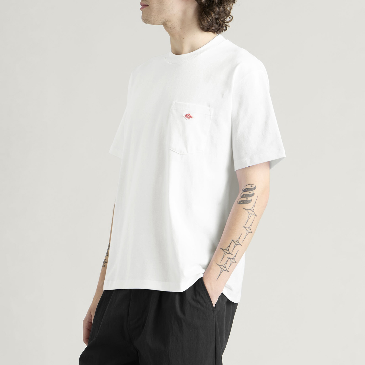 Danton Men's Pocket T-Shirt in White