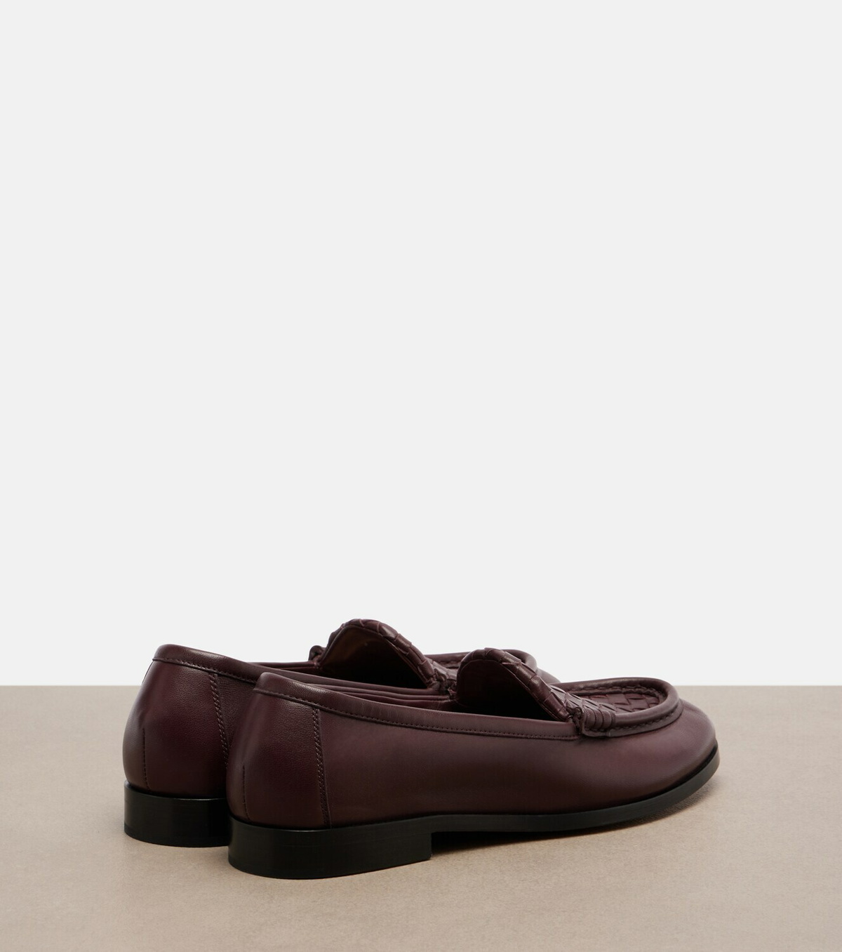 Bottega Veneta Silenzio Intrecciato leather loafers