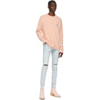 Amiri Pink Wool Beverly Hills Sweatshirt