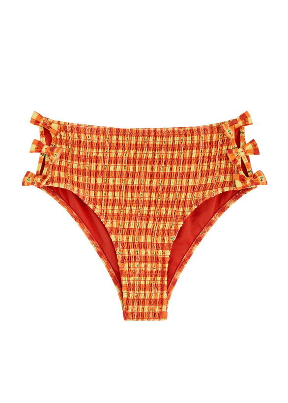 Photo: Damson Madder Jezebel Printed Bikini Briefs Orange