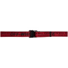 Off-White Red Classic Industrial Belt