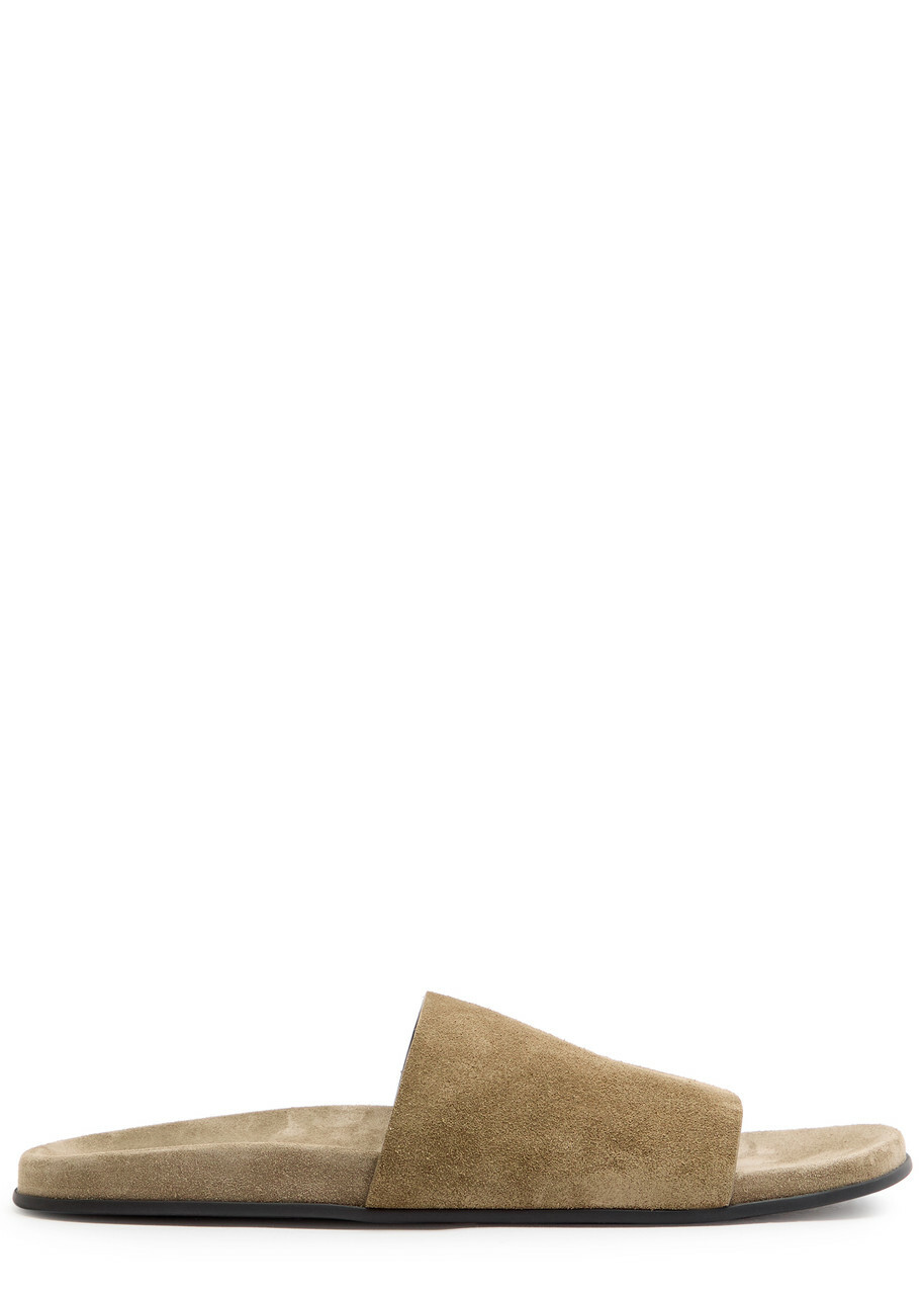 上品な足元★THE ROW Signum 90 leather mules Signum 90 leather mules in brown - The Row | Mytheresa