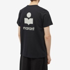 Isabel Marant Men's Zafferh Small Logo T-Shirt in Black/Ecru