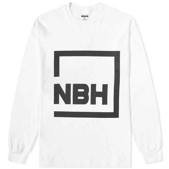Photo: Neighborhood Men's Long Sleeve NH-8 T-Shirt in White