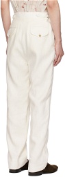 Bode White Suiting Trousers