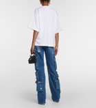 Dolce&Gabbana DG cropped cotton jersey T-shirt