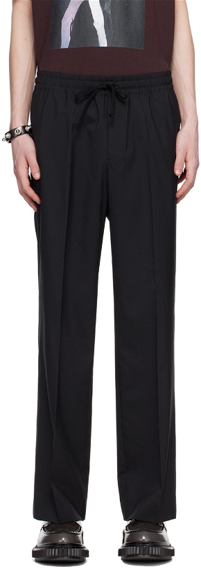 Photo: UNDERCOVER Black Drawstring Trousers