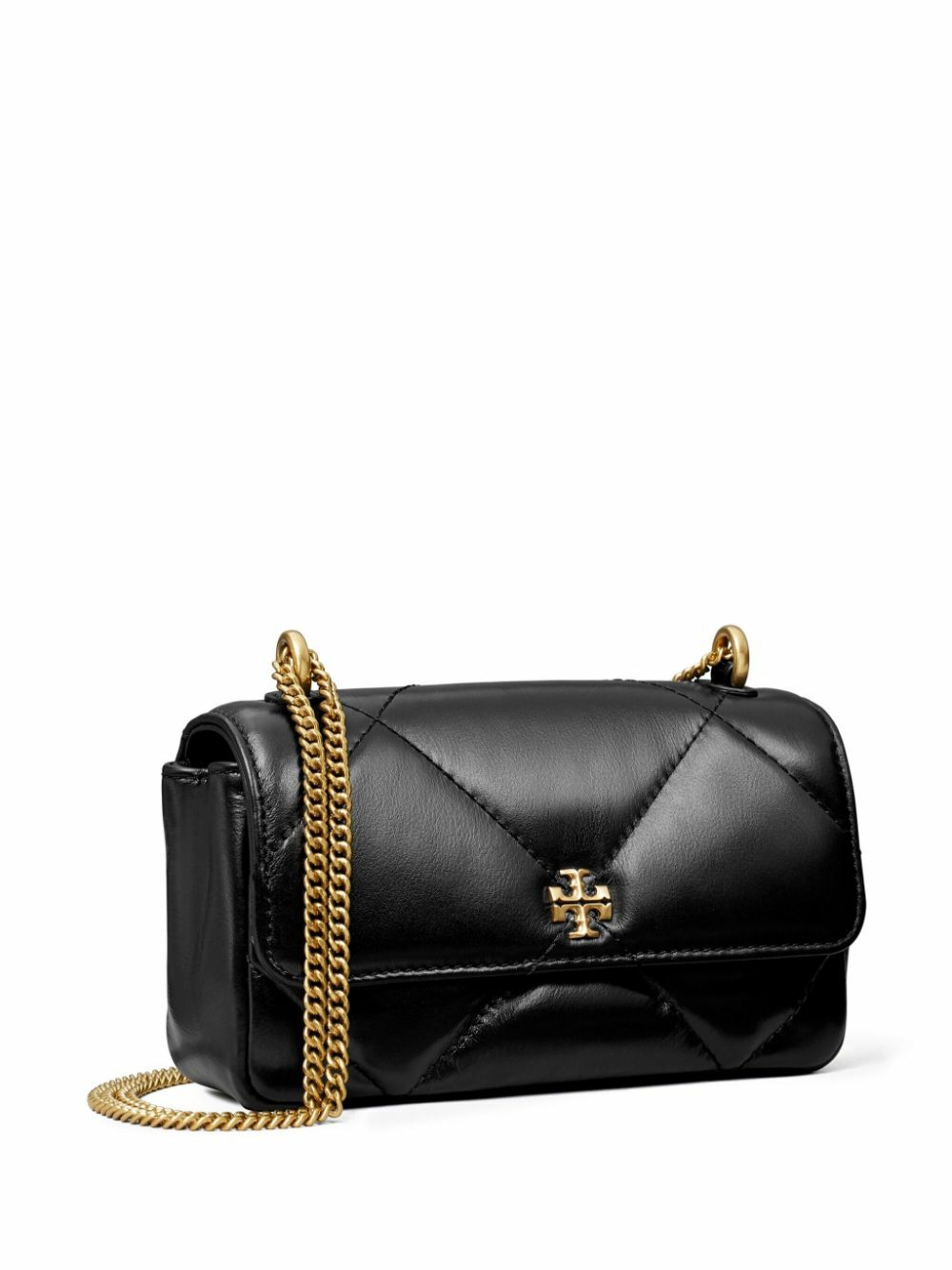 Tory Burch Black Kira Diamond Quilt Shoulder Bag