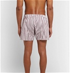 Sunspel - Striped Cotton Boxer Shorts - Red